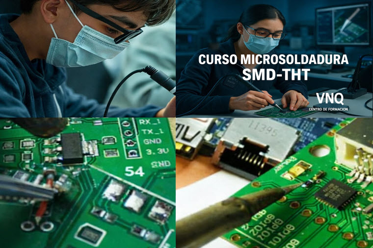 Curso de microsoldadura electr&oacute;nica SMT THT